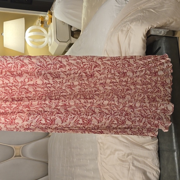 Olivaceous Red Floral Maxi Dress Size S - Picture 4 of 12